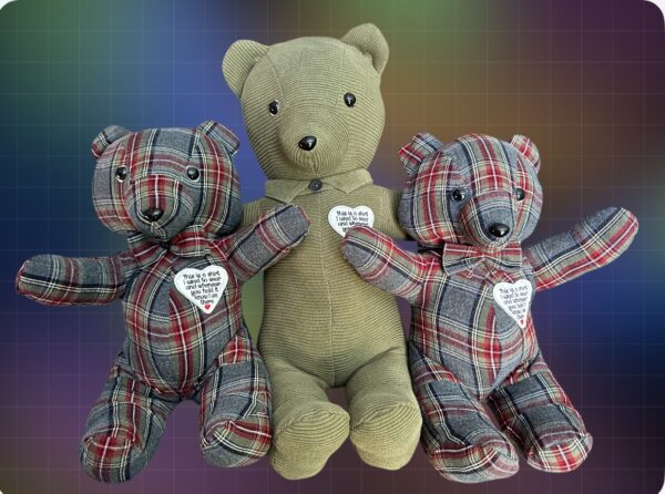 Custom Memory Bear Keepsake – Crafted from Your Loved One's Clothing