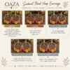 Screenshot Sunburst Floral Hoop Earrings