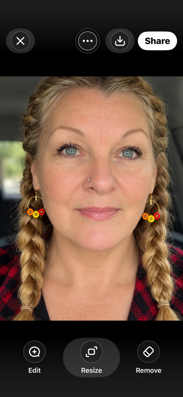 IMG_3281 Sunburst Floral Hoop Earrings